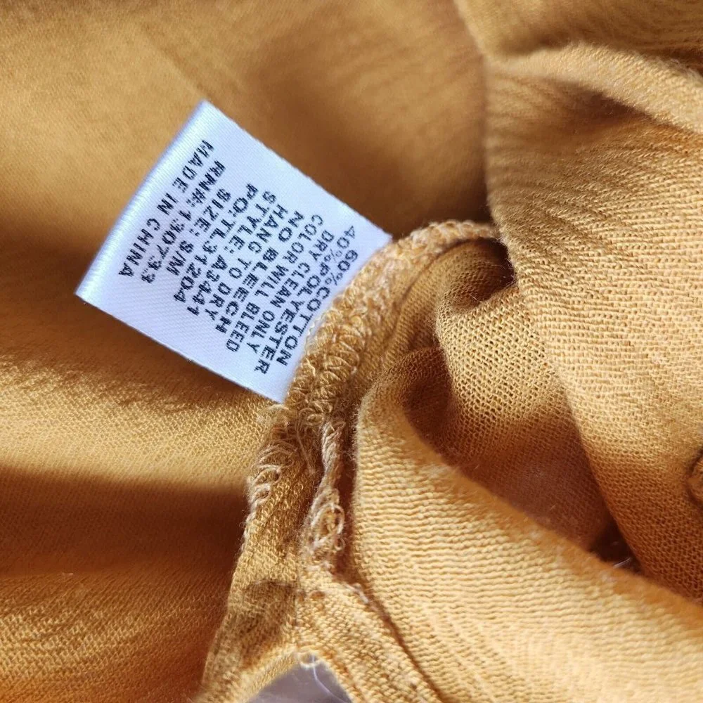 Umgee Mustard Yellow‎ Floral Embroidered Kimnono Cardigan Sz S/M Boho Cottage - Picture 12 of 15